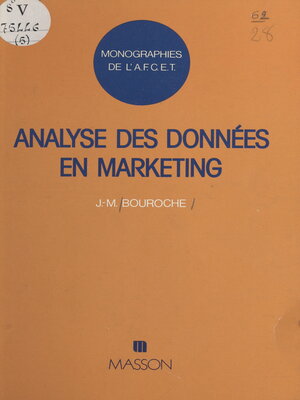 cover image of Analyse des données en marketing